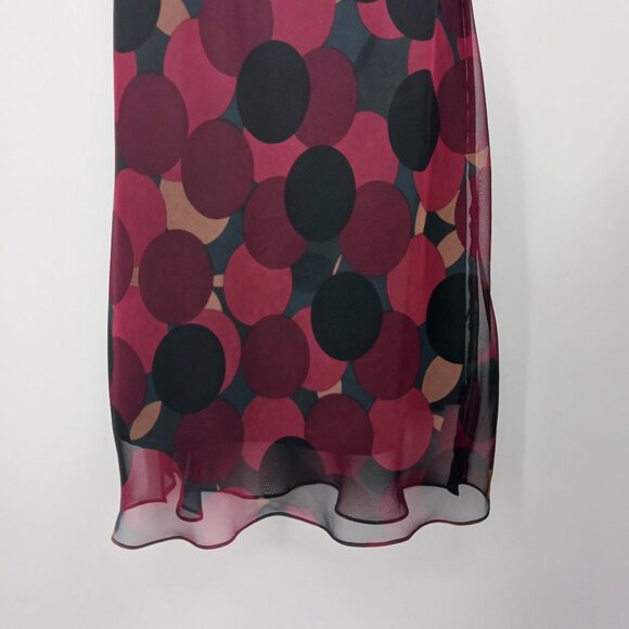 Y2K Midi Slip Dress Positive Attitude Polka Dot Vintage - Picture 4 of 12